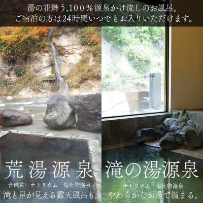 【奥会津の秘湯】会津西山温泉　滝の湯【ペア宿泊券】【1696676】