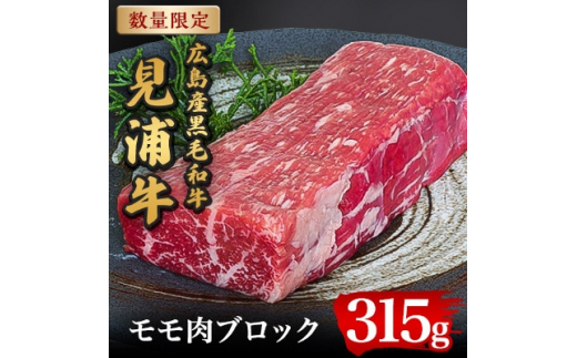 
広島産黒毛和牛　「見浦牛」のモモ肉ブロック(315g)【1015982】
