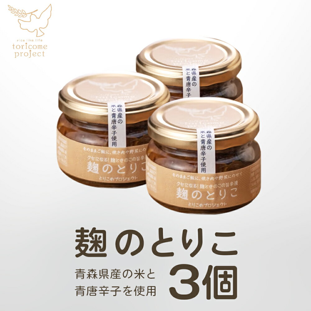 【ふるさと納税】麹のとりこ 3個セット　【02402-0379】　青森県 七戸町 有限会社三栄流通