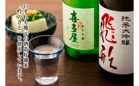 ＜純米大吟醸＞飛形＜純米吟醸＞吟のさと【720ml】2本セット　015-022