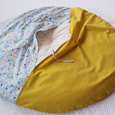 ふるさと納税 京都市 【洛中高岡屋】せんべい座ぶとん (撥水ヌード座布団&洗えるカバーセット)(宝石ミズ&菜の花) |  | 03