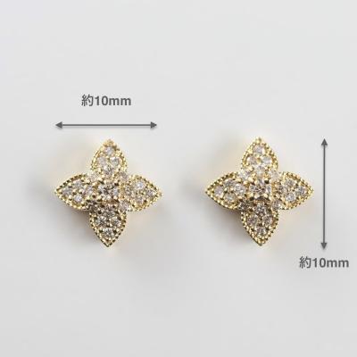 ふるさと納税 甲府市 K18 flower moon/フラワームーン ピアス 015017 |  | 02