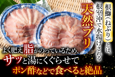 【北海道根室産】＜鮭匠ふじい＞天然ぶりしゃぶしゃぶセット300g G-42005