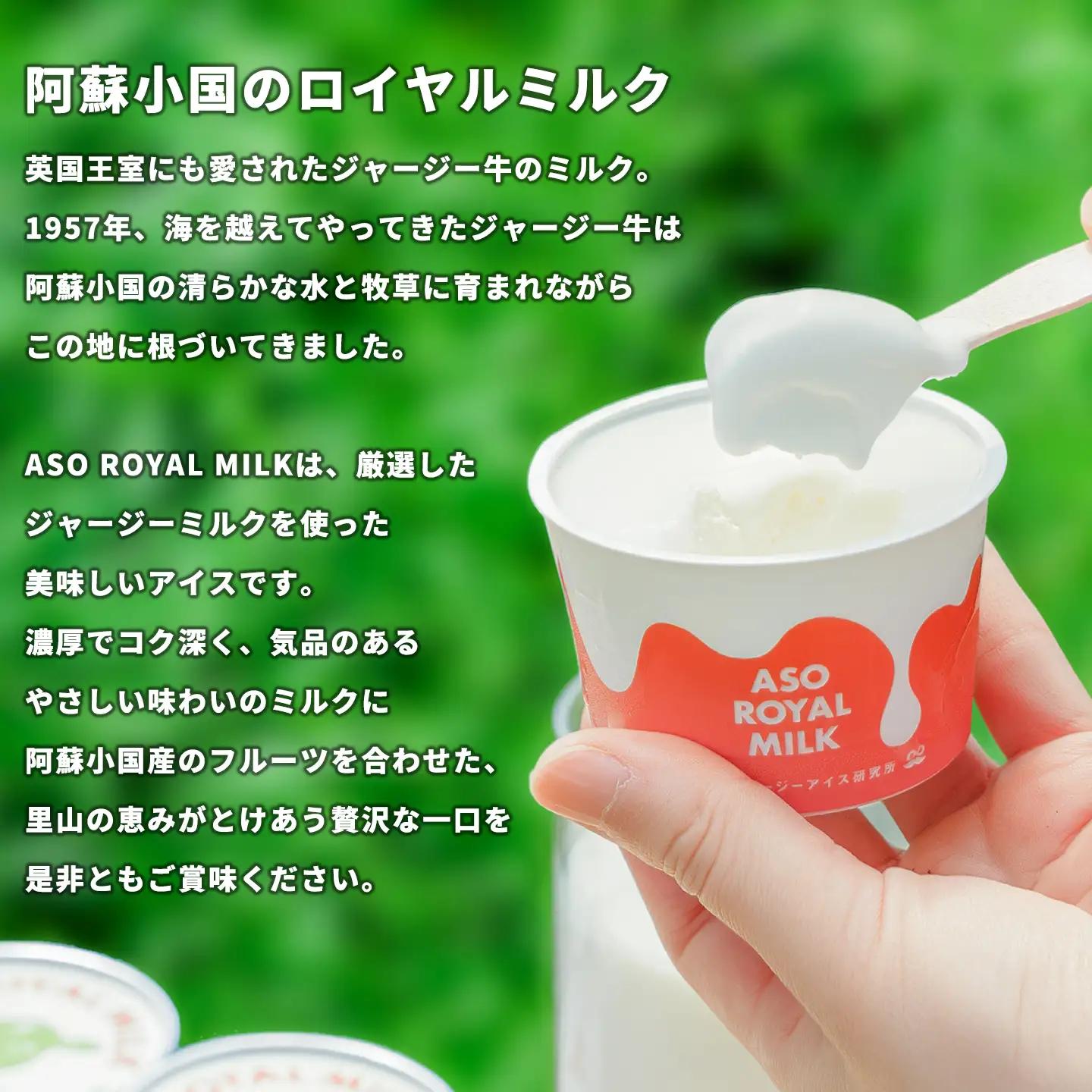 【阿蘇小国ジャージーアイス研究所】阿蘇小国ジャージーアイス 王様ミルク 100ml 8個 国産 熊本県産 小国ジャージー牛乳 ジャージーミルク ゴールデンミルク アイスクリーム 牧場しぼり お取り寄せ