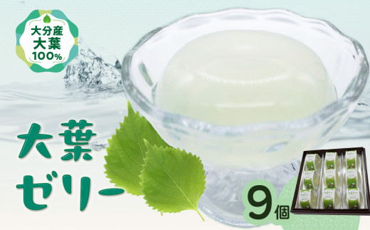 【J05009-S】【お中元ギフト】大葉ゼリー 9個入り《7/1～8/8の期間にお届け》