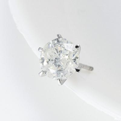 ふるさと納税 甲府市 大粒1カラット2粒スタッドピアス6本爪天然ダイヤモンド【2ct】PT900 DPEPT2001-1 |  | 01