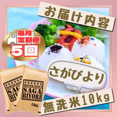 ふるさと納税 江北町 【毎月定期便】【無洗米】さがびより10kg【5kg×2袋】(江北町)全5回 |  | 02