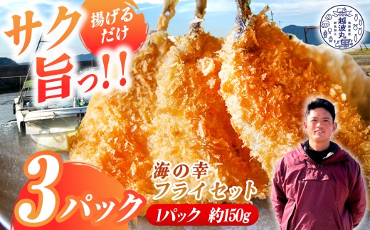 海の幸 フライ セット 3パック｜ 魚 魚介 加工 加工品 フライ 料理 調理 詰め合わせ 冷凍 冷凍食品 惣菜 海 幸 山口県 山口 平生町