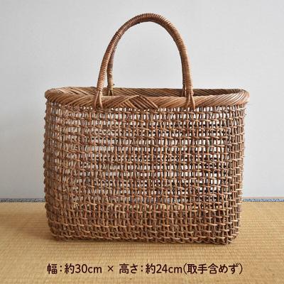 ふるさと納税 美郷町 伝統工芸あけびづる細工 手さげかご(大)|01_mac-131401 |  | 01