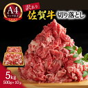 【ふるさと納税】【 佐賀牛 】 訳あり！ 切り落とし　5kg(500g×10p） J1023