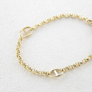 ブレスレット 18金 k18 レディース チェーンのみ 18cm 太め ゴールド イエローゴールドK18 18k 甲丸中空長小豆 アズキチェーン シンプル ジュエリー 250623mro400ymun