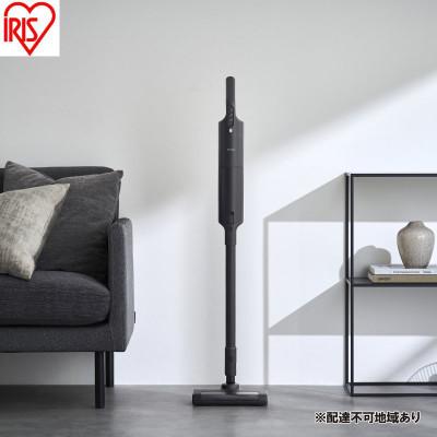 ふるさと納税 大河原町 掃除機 上重心紙パッククリーナー　ブラック コードレス アイリスオーヤマ [53753007]