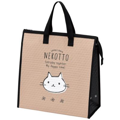 ふるさと納税 奈良市 アルミ蒸着不織布トートバッグ 【ねこっと】 行楽やお買い物に◎ 679506