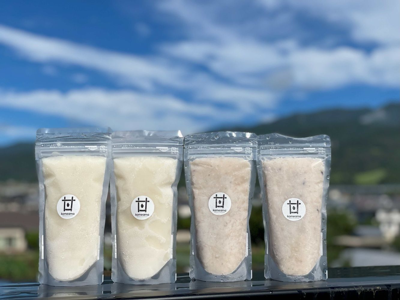 【ふるさと納税】komeamaの生甘酒(無添加・生米麹)プレーン&16種類の雑穀飲みくらべセット各250g×2個｜米麹 ノンアルコール ギフト 砂糖不使用 無塩 発酵食品 腸活 国産 美活 雑穀 保存料不使用 秦野 神奈川 丹沢 名水【配送不可地域：離島】