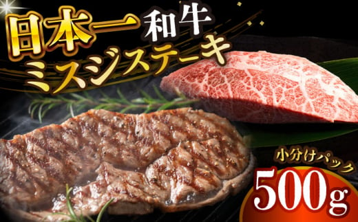 【厳選希少部位】 【A4～A5】長崎和牛ミスジステーキ　約500g（100g×5p）【株式会社 MEAT PLUS】 [DBS030]