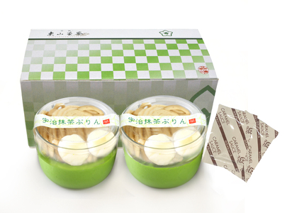 栗 の モンブラン 抹茶プリン 2個入  ( 京都 宇治 栗 マロン くり プリン カラメルソース付き あんこ 2個 洋風 和菓子 茶 スイーツ デザート 洋菓子 人気 贈答 ギフト お歳暮 冷凍 6