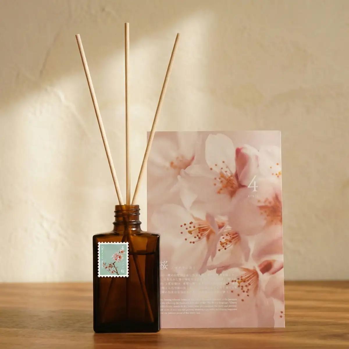 移ろう四季のディフューザー【桜／サクラ】～4月の香り～ 癒しの芳香剤・ルームフレグランスギフト gone works 山口県 防府市 O-I32リードディフューザー アロマ スティック インテリア 玄