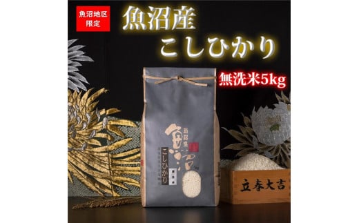 【令和7年産 新米予約】魚沼産コシヒカリ【無洗米5kg】【令和7年10月中旬以降発送】【米 お米 こしひかり 南魚沼 米 無洗米 こめ 新潟 米】