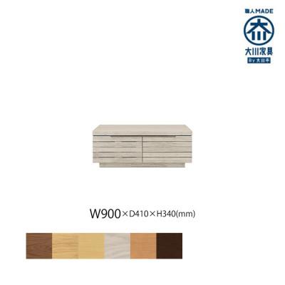 ふるさと納税 大川市 無垢リビング家具グラナーダ(ローボード テレビ台・TVボード)90cm WOWH(オークホワイト)