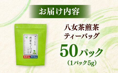 八女茶産地直送！ 中島製茶本舗 ご家庭用 煎茶 ティーバッグ 50パック 桂川町/一般社団法人地域商社ふるさぽ[ADCF001]