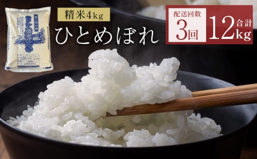 〈 先行予約 〉米 令和7年産 <定期便>ヨシ腐葉土米 精米12kg(4kg×3回発送) ひとめぼれ 宮城県 石巻市 定期便 毎月 3回 4kg 米 お米