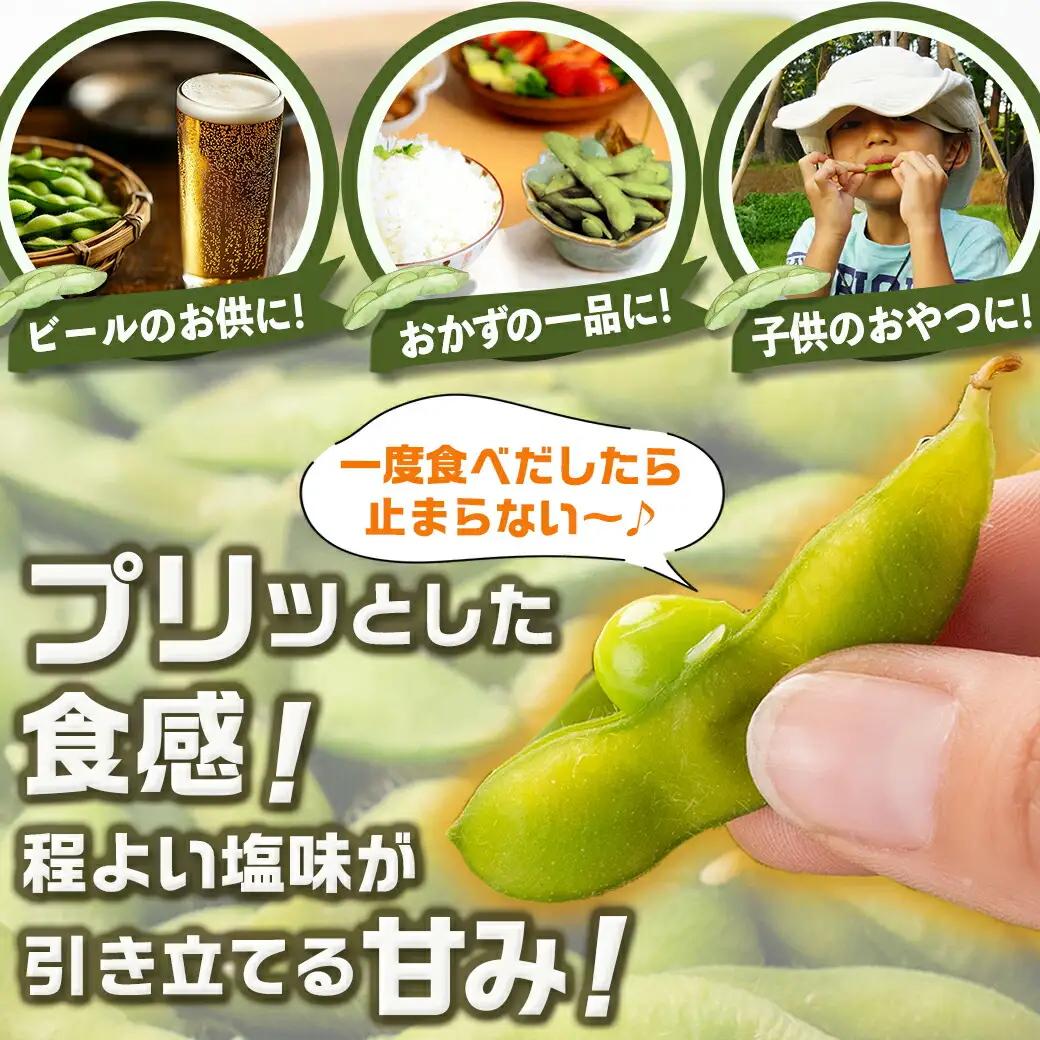 ≪小分けパック≫南国育ちのおいしい枝豆2kg〔LG-3322〕_(都城市) 塩ゆで 枝豆 急速凍結おつまみ おかず いろどり 小分け250g