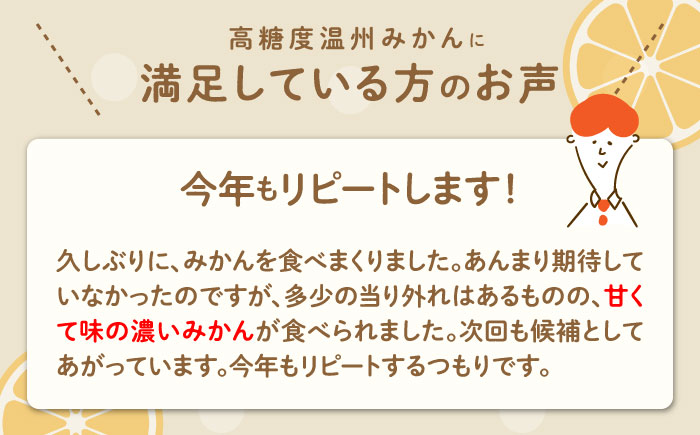 【2024年11月下旬～発送】【高糖度】 温州みかん 約10kg / みかん ミカン 蜜柑 長崎県産みかん 糖度 果物 くだもの フルーツ ふるーつ 旬 家庭用 10kg / 南島原市 / 南島原果物