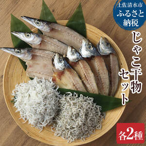 浜口海産物店のじゃこ2種と干物2種セット 【R00013】