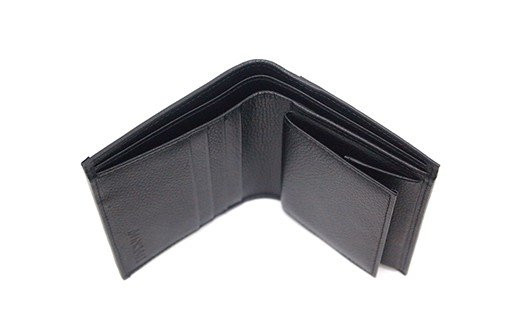 みんさー二つ折財布 ヤッサミ黒 | AZ-028