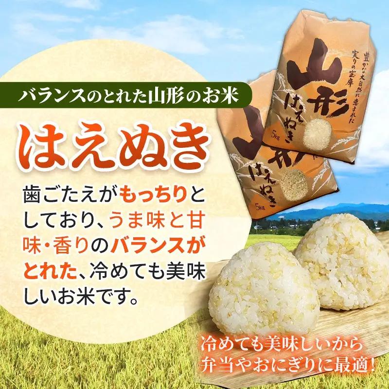 人気のブランド米 はえぬき 玄米10kg（飯豊町産）【R8年産】 - 山形県 玄米ごはん ブランド米 田園サービスいいで