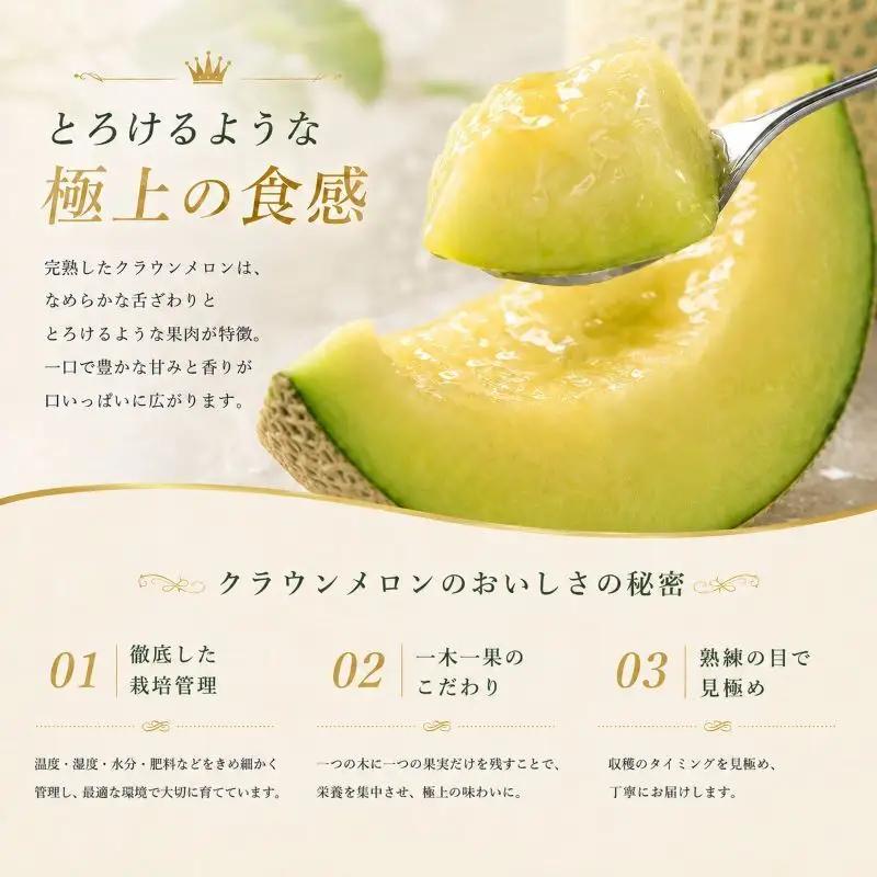 メロン クラウンメロン 白等級 1.3kg前後 定期便 メロン