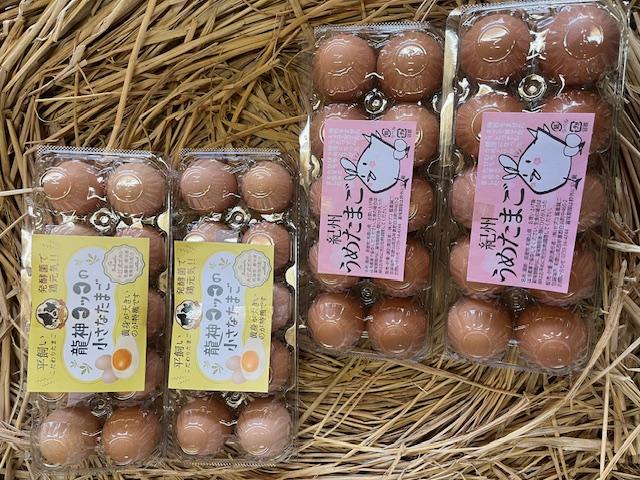 L211　紀州うめたまご１０個×２Ｐと龍神コッコたまご１０個×２Ｐ
