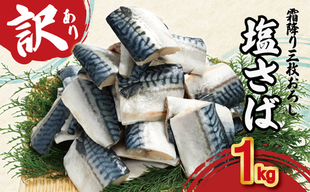 訳あり 霜降り塩サバ 約1kg 【 サバ 】