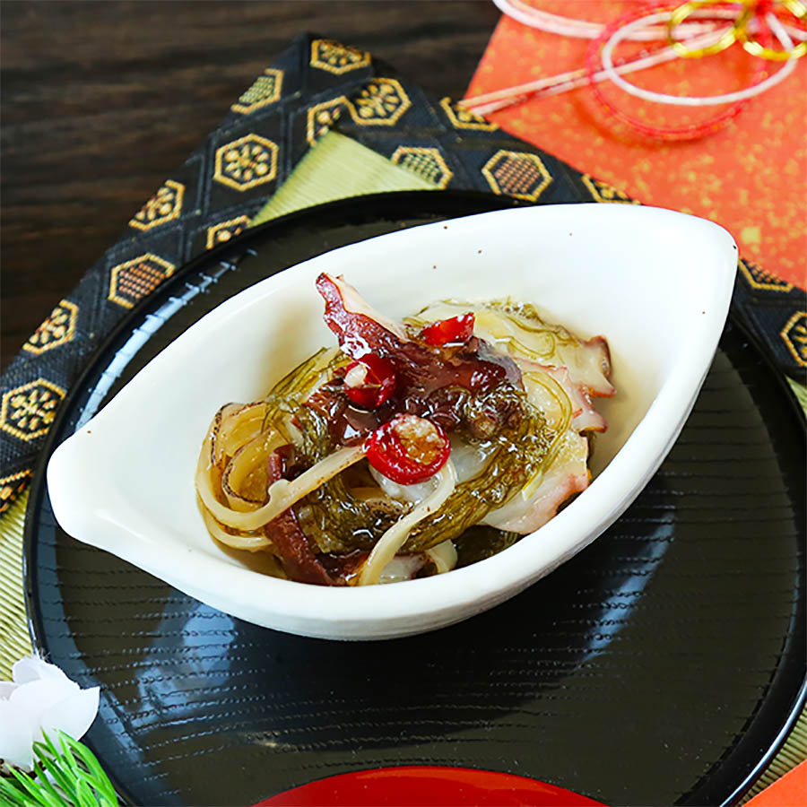 ＜加藤水産＞松前漬け　食べ比べ　4種セット(数の子松前漬け150ｇ/帆立松前漬け150ｇ/蟹松前漬け150ｇ/タコさし松前漬け150ｇ)