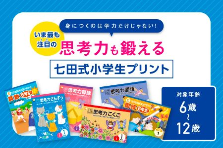 プリント 江津市限定返礼品 七田式小学生プリント 思考力算数 2年生 【SC-38】｜送料無料 しちだ 七田式 小学生 算数 さんすう プリント 子育て 教育 教材 教材セット 勉強 子ども キッズ 