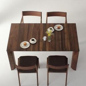 ダイニング5点セット　FUZOROI-wa 150×85×70　ウォールナット　大川市　WAプラス