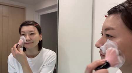 熊野化粧筆 【男女兼用】ハート洗顔ブラシペアセット【洗顔ブラシ 洗顔料 泡 濃密泡 敏感肌 美肌 熊野筆 伝統工芸 職人技 高級 手作り セット ギフト 贈り物】 23-105