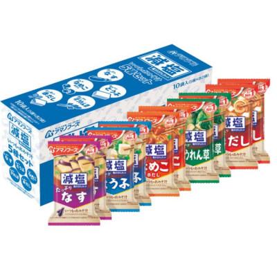 ふるさと納税 里庄町 アマノフーズ　フリーズドライ　減塩いつものおみそ汁5種セット(10食)×12　計120食 |  | 01