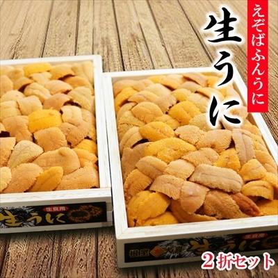 ふるさと納税 根室市 エゾバフンウニバラ詰め130g×2折[11月中旬以降発送] D-73008
