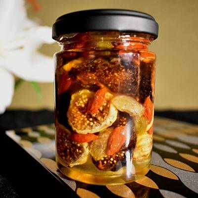 ふるさと納税 高野町 ドライフルーツの蜂蜜漬【峠プレミアム　映(HAYU)】　熊野古道　峠の蜂蜜×ドライフルーツ(高野町) |  | 01