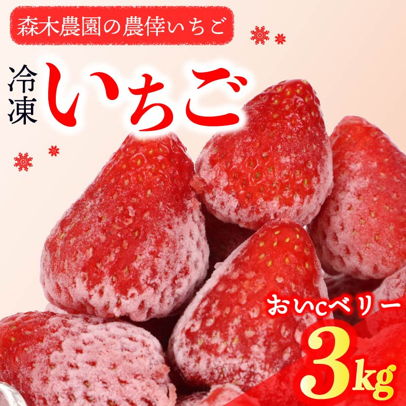 
            冷凍 いちご 苺 3kg 完熟 おいCベリー ヘタ取り いちご 静岡 限定 苺 冷凍いちご 冷凍イチゴ 冷凍苺 果物 スイーツ いちご 牧之原市 デザート フルーツ スイーツ アイス ジャム シャーベット ベリー ストロベリー 氷菓 冷凍 甘い オススメ ギフト 人気 牧之原市 森木農園 静岡苺 静岡いちご 静岡イチゴ 牧之原苺 牧之原イチゴ 牧之原いちご 産地直送 新鮮 農家直送 静岡県
          