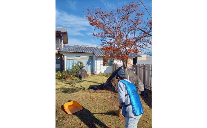 【実家空き家管理】外観、雑草、庭木見守り・落ち葉ゴミ掃除・郵便受け整理 3か月に1回プラン（年4回）プロが確認！写真付き点検報告書 草刈り 簡易剪定 伐採 生前整理 長野県 上田市