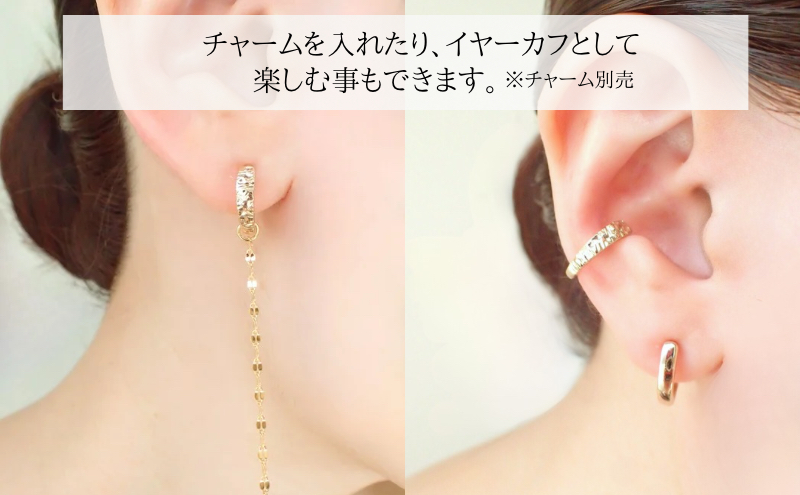 Degodd デゴッド　落ちないイヤリング　テクスチャ?　GL　ピアスみたいなイヤリング　ノンホールピアス　ニッケルフリー