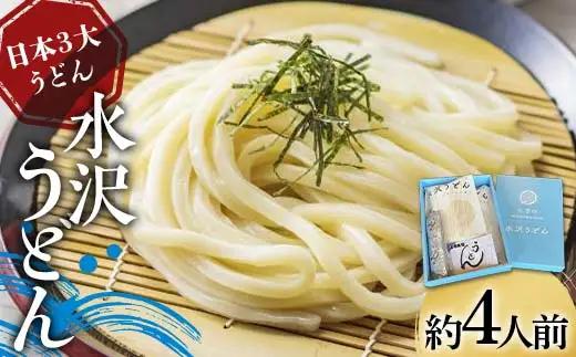 日本3大うどん 水沢うどん 約4人前 《商標登録の店が作った水沢うどん》 うどん 麺 麺類 加工品 食品 群馬県 渋川市 F4H-0431