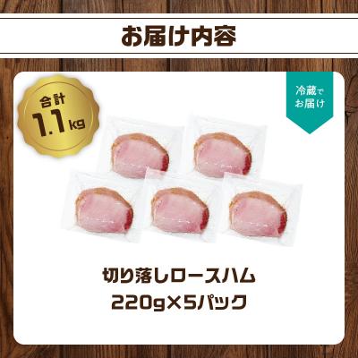ふるさと納税 大分市 【訳あり】ロースハム(約220g×5P 計1.1kg)_A05075 |  | 03