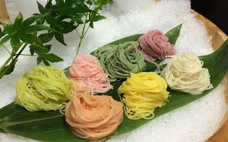 B-55.【つるッと愛でたい】三輪の七福素麺　5個セット
