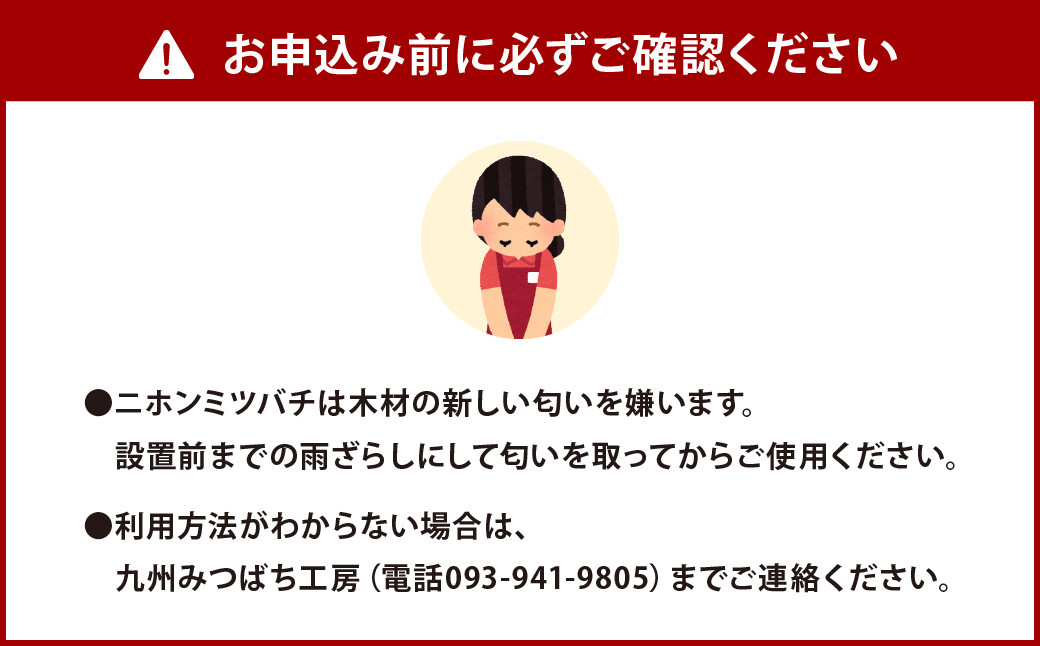 ニホンミツバチ 巣箱 1セット ミツバチ ハチ 蜜蜂 蜂 蜂蜜 はちみつ ハチミツ