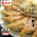 【ふるさと納税】にんにく餃子110個(22個入×5袋)　【 惣菜 冷凍餃子 中華 夕飯 夜ごはん おかず お酒のあて おつまみ ビールのおつまみ 】