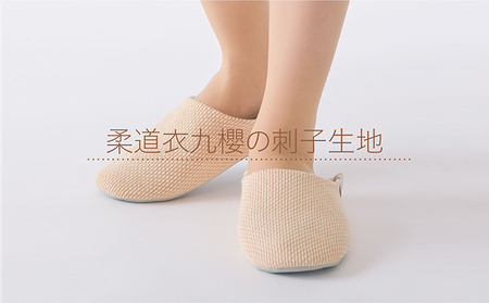 【抗菌・消臭期待】足元を清潔に！洗濯機でも洗えるタフな柿渋染め2WAYルームシューズ「バブーシュ」（柿渋｜Mサイズ）