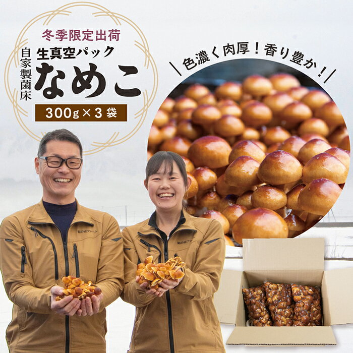 【ふるさと納税】【予約返礼品】最上町産 菌床なめこ300g×3袋